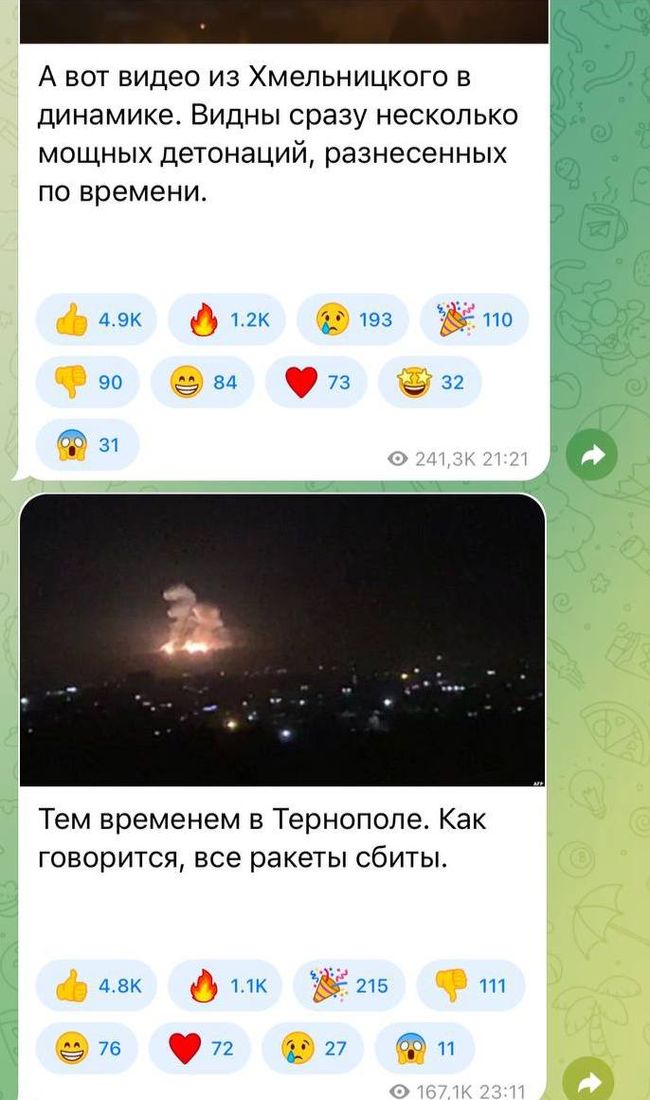 Пропагандисти кремля видають фото й відео з Ірану, Ізраїлю та Сирії за удари по Україні