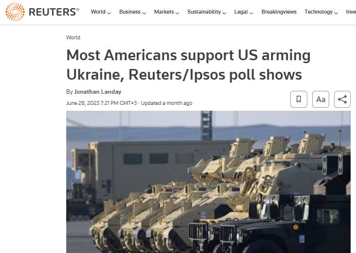 Більшість американців підтримують надання Україні зброї
