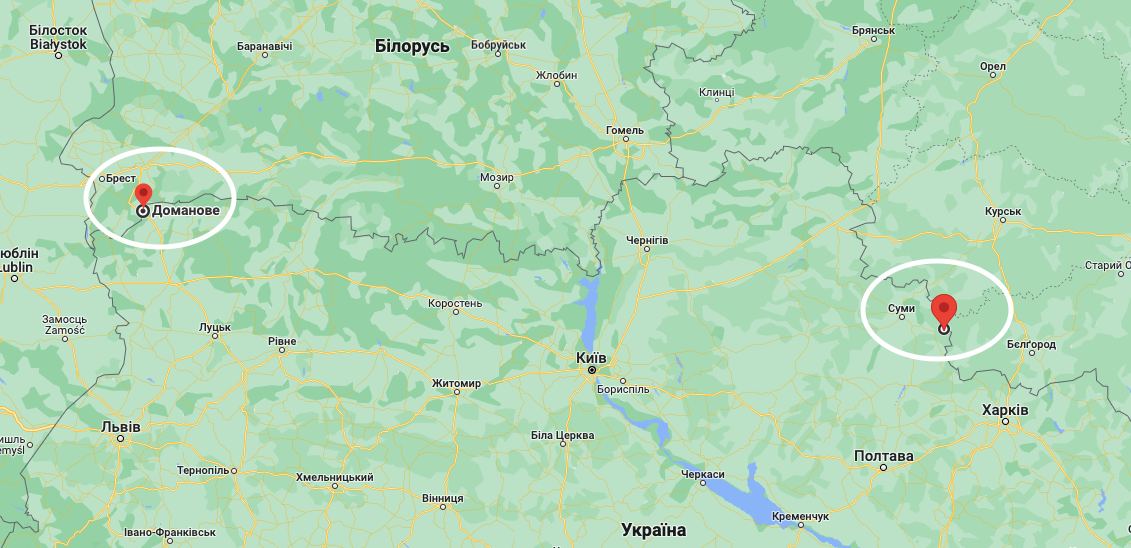 На границе Украины с Россией и Беларусью работают два гуманитарных коридора