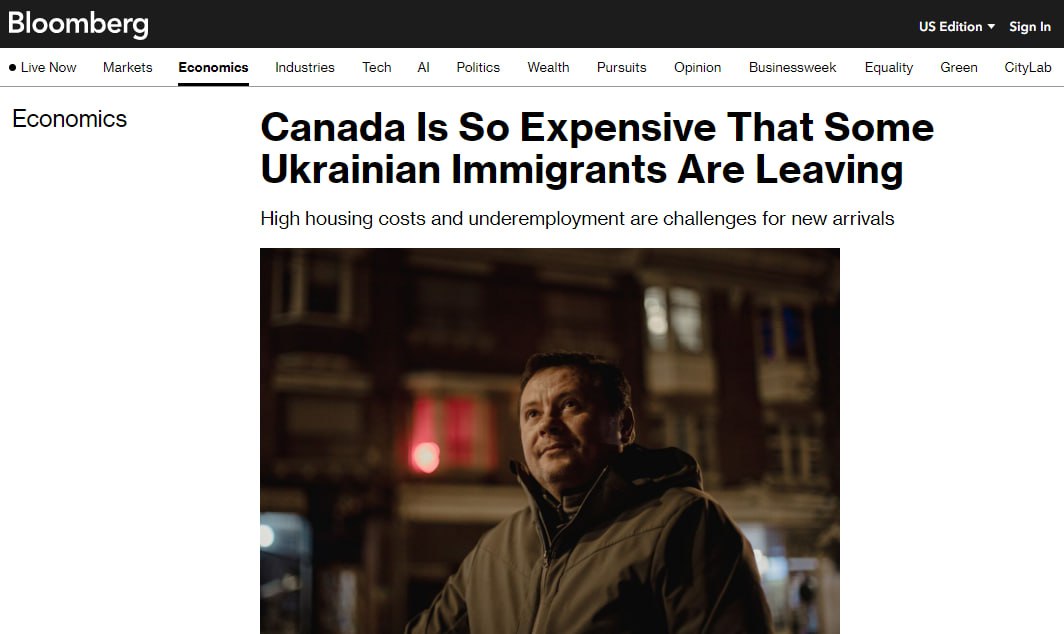 Украинские беженцы начали массово уезжать из Канады из-за личных экономических проблем, - Bloomberg