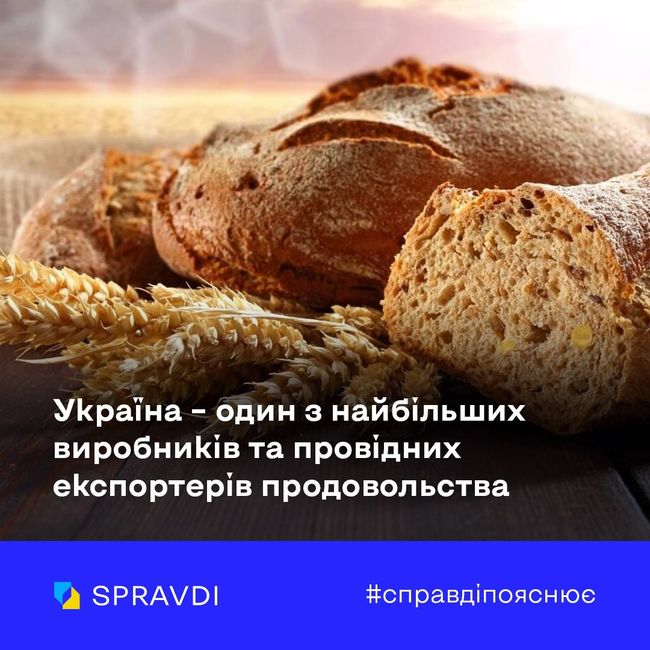 Продовольча безпека світу є незмінним пріоритетом для України