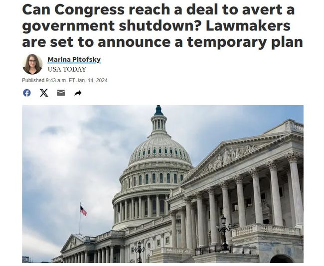 У Конгресі США готують законопроєкт, який дозволить уникнути шатдауну — USA Today