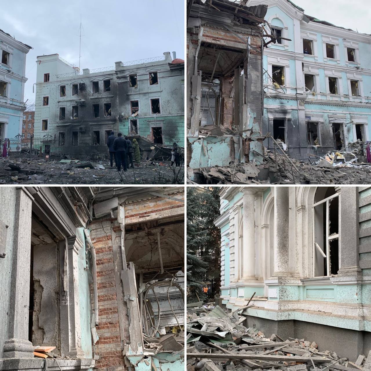 Близько 40 історичних будівель пошкоджені внаслідок ракетних ударів по Харкову 23 січня Ексклюзивно