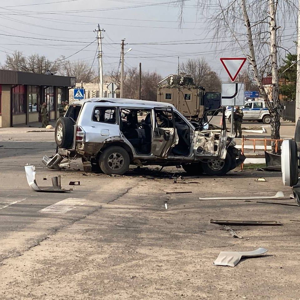 В окупованому Старобільську Луганської області підірвали автомобіль колаборанта Валерія Чайки — він помер на місці