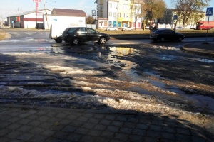 В Харькове зафиксировали снег (фото)