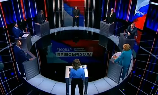 Новая ссора Жириновского и Собчак на дебатах (видео)