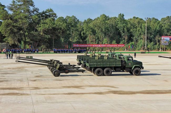 Автомобілі КрАЗ були продемонстровані на військовому параді у Лаосі