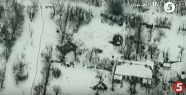 Як армійці ЗСУ знищили ворожу бмп – у мережі зявилося відео з дрону