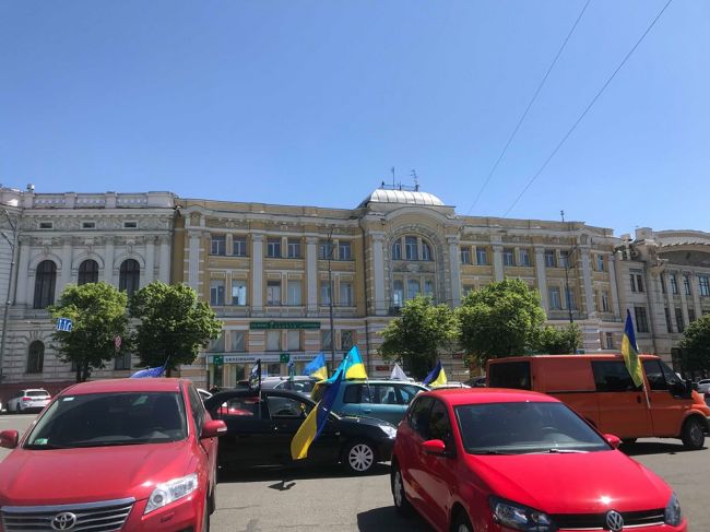 “АвтоЕвромайдан” провел акцию в центре Харькова (ФОТО)