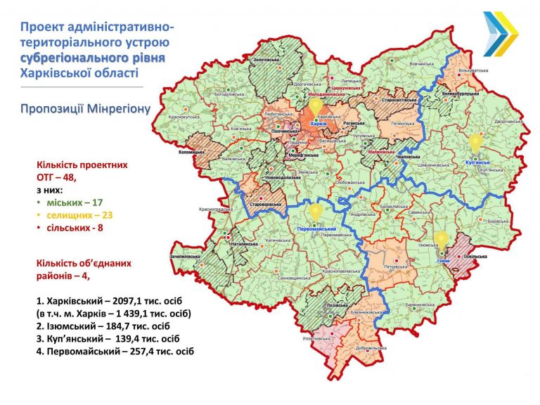 Сім повітів: в області розробили новий план укрупнення районів - КАРТА