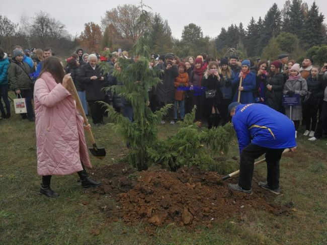 В Харькове студенты высадили деревья (ФОТО)