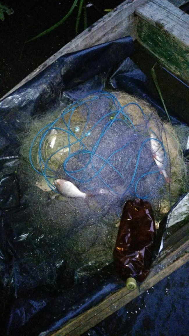 На Харьковщине задержали браконьера, который ловил рыбу на сети (ФОТО)