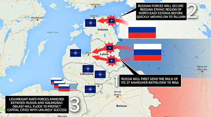 Альянс НАТО начал реализацию плана обороны Польши и стран Балтии от нападения России