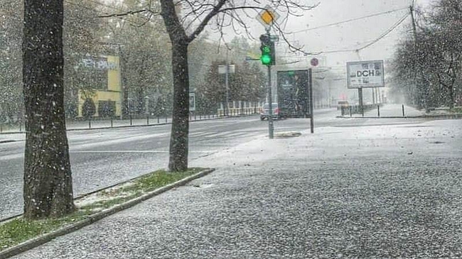 В Харькове - первый снег (ФОТО, ВИДЕО)