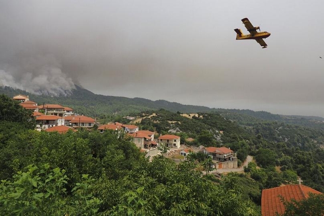 Греция в огне: лесные пожары вышли из-под контроля (ФОТО, ВИДЕО)