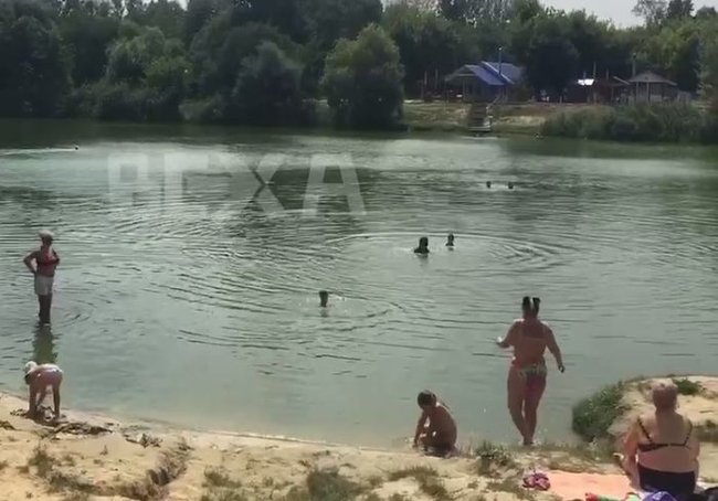 Харьковчане с удовольствием купаются в «антисанитарных» водоемах (ВИДЕО)