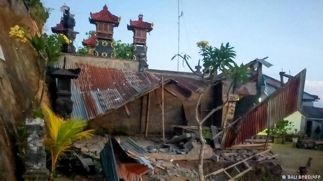На острові Балі стався землетрус: є жертви