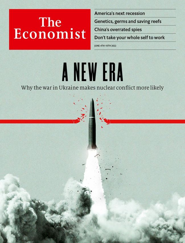 Натяк на обкладинці свіжого The Economist зрозумілий – путін вже перетнув червону лінію світової ядерної безпеки