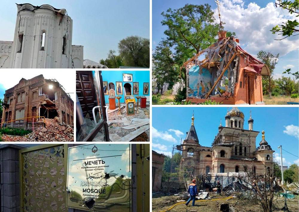 З початку повномасштабного вторгнення на Харківщині знищено 25 релігійних споруд
