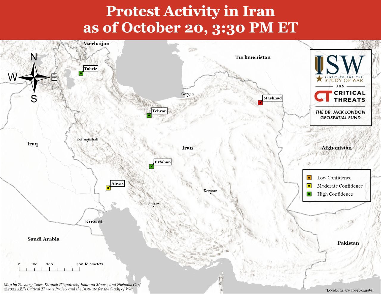 Сводка ISW по протестам в Иране