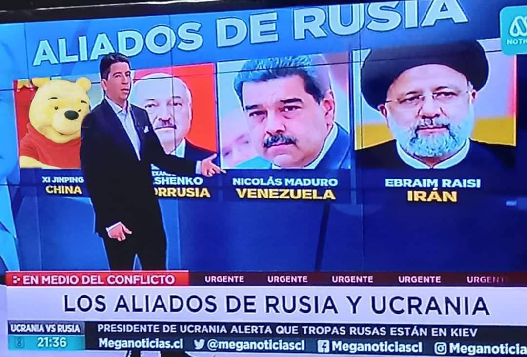 Очень интересный перечень союзников россии против Украины показали на испанском телевидении