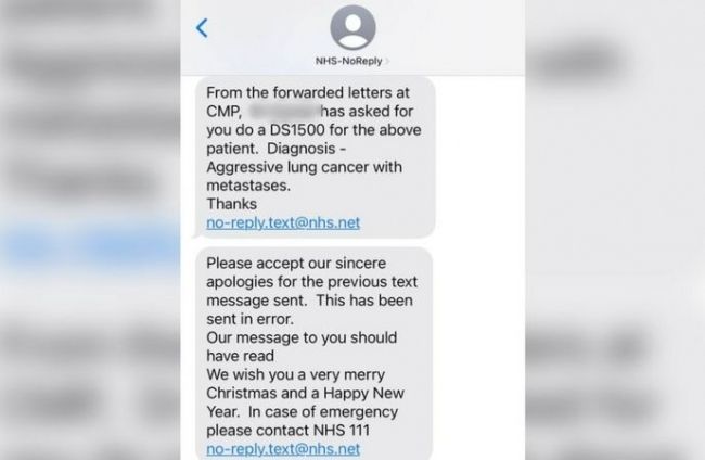 У Британії клініка розіслала пацієнтам звістку про рак замість привітання з Різдвом