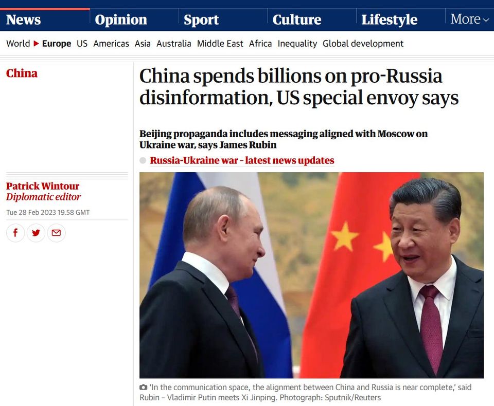 Китай тратит миллиарды долларов на то, чтобы распространять дезинформацию по всему миру