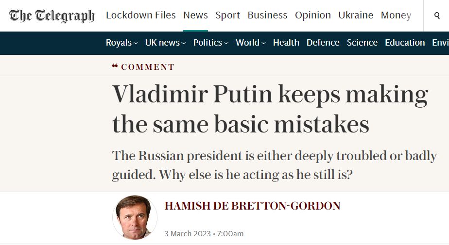 Путин продолжает совершать одни и те же простейшие ошибки - The Telegraph