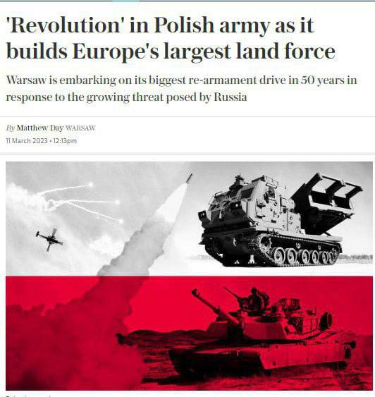 Польша строит крупнейшую сухопутную армию в Европе, — The Telegraph