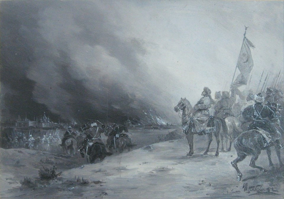 24 травня 1571 року Кримський хан Девлет Ґерай з військом підійшов до Москви