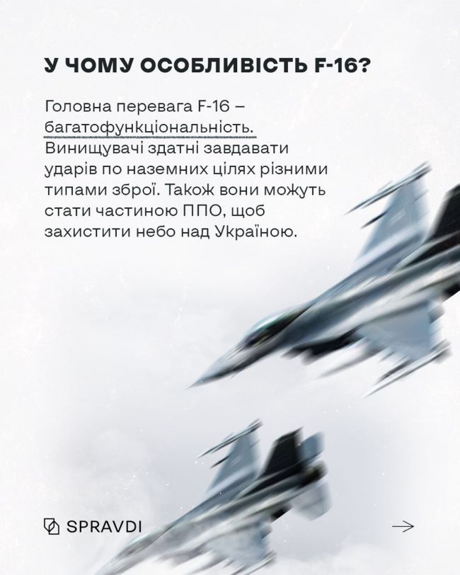F-16: чому Україні потрібні саме ці сучасні винищувачі