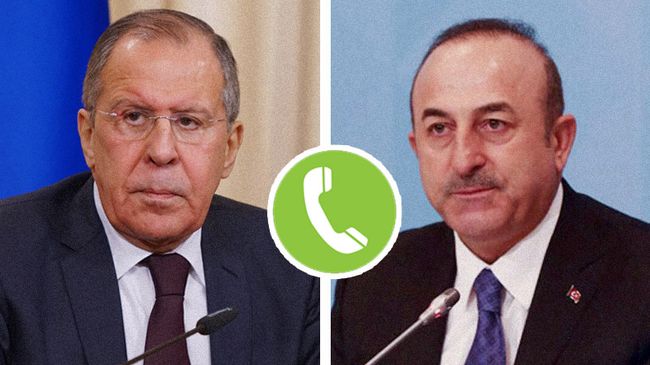 Глава МИД Турции обсудил по телефону с Лавровым Украину и ситуацию с зерновой сделкой
