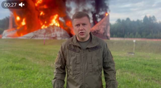 Внаслідок нічної атаки безпілотниками на Рівненщині зруйновано нафтобазу, — очільник ОВА Віталій Коваль