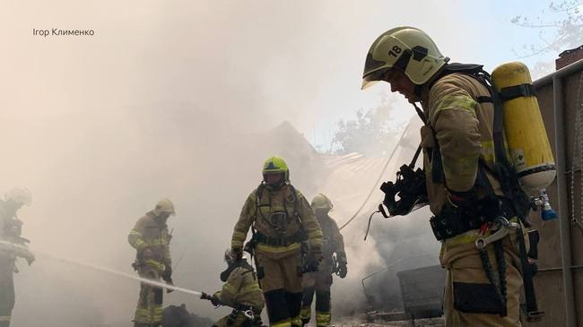 Пожежа в Києві в центрі МВС