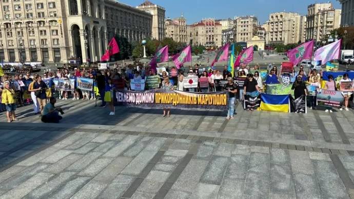 500 днів у полоні: на Майдані провели акцію на підтримку оборонців Маріуполя