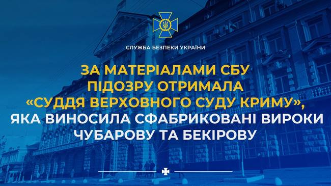 За матеріалами СБУ перед судом постане «суддя верховного суду Криму»