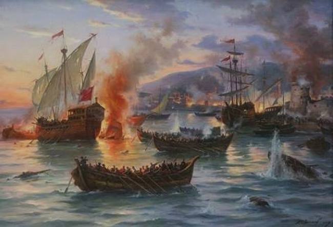 23 жовтня 1545 року українські козаки на човнах-чайках захопили турецьку фортецю Ачи-Кале