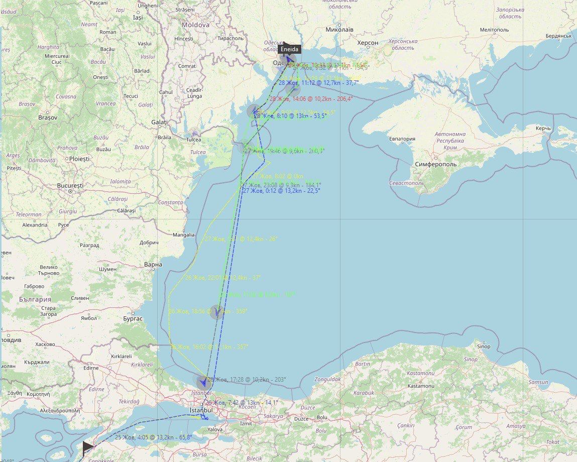 По новому «морскому коридору» в порты Великой Одессы прибыло еще пять судов