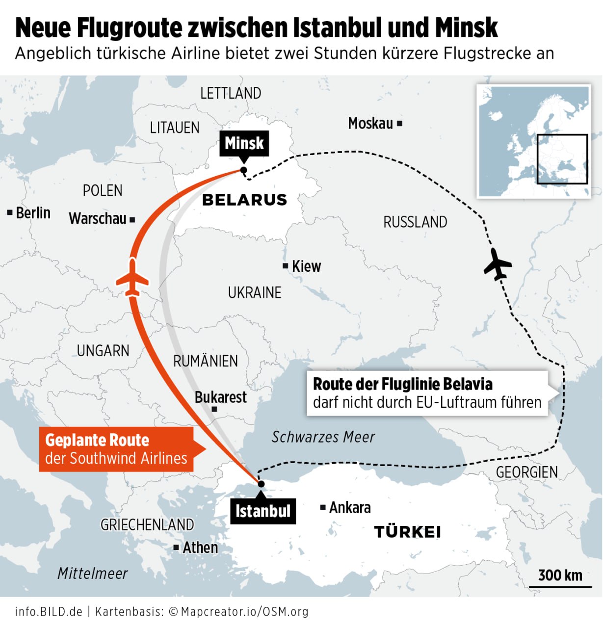 путин запустил новый маршрут из Стамбула в Минск для доставки нелегальных мигрантов в Европу