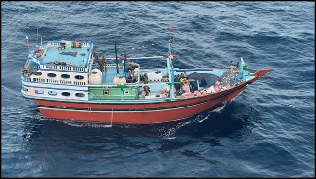 ВМС США 11 січня захопили та затопили судно, яке постачало іранську зброю для хуситів у Ємені
