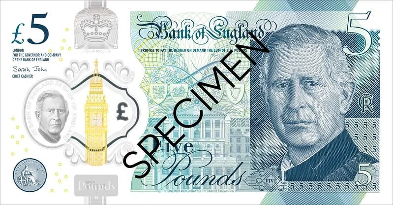 Банк Англії представив дизайн банкнот із зображенням короля Великої Британії Чарльза III.