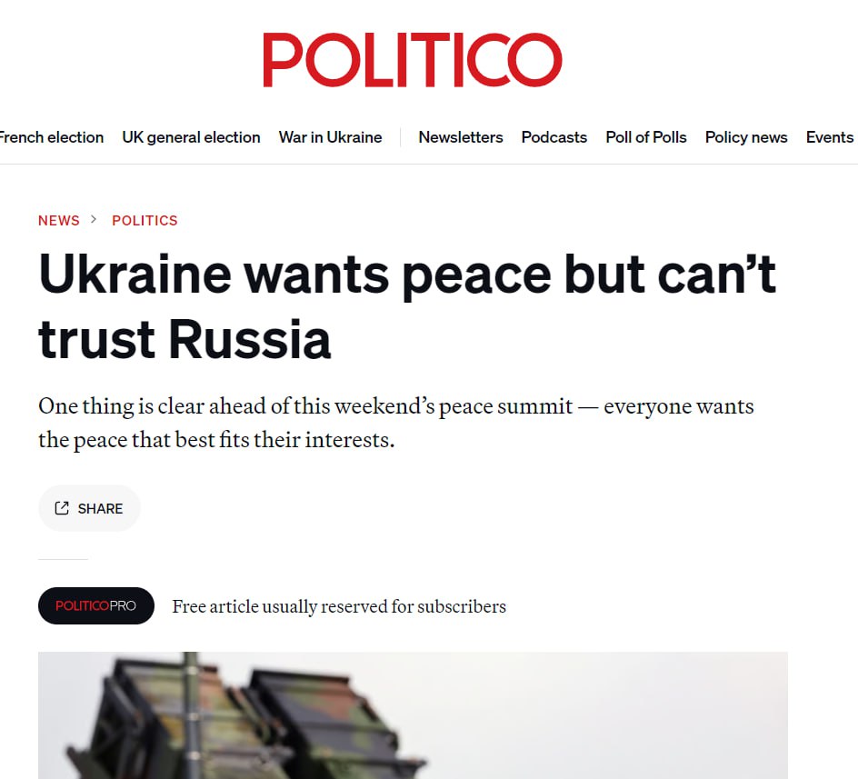 Украина хочет мира, но не может доверять россии