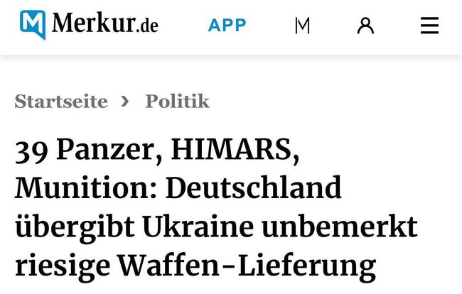 Німеччина майже непомітно передала Україні велику партію військової допомоги