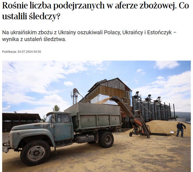 Польська прокуратура перевіряє 75 компаній через шахрайство з українським зерном
