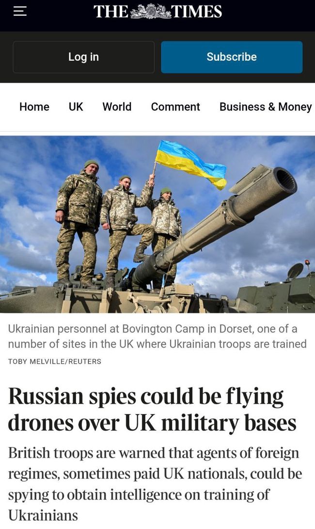 російськи шпигуни активізувалися для стеження за навчаннями українських бійців у Британії — The Times.