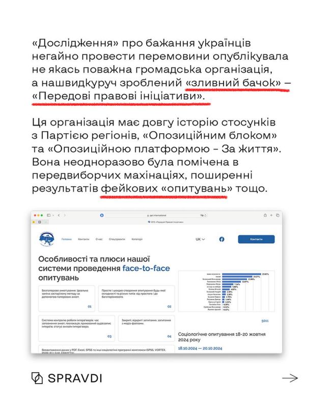 «Українці виступають за негайні переговори»: як сумнівні «дослідження» маніпулюють думкою