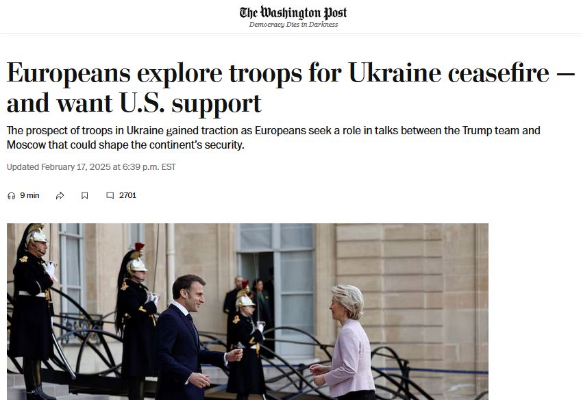The Washington Post рассказал о некоторых деталях миротворческой миссии в Украине