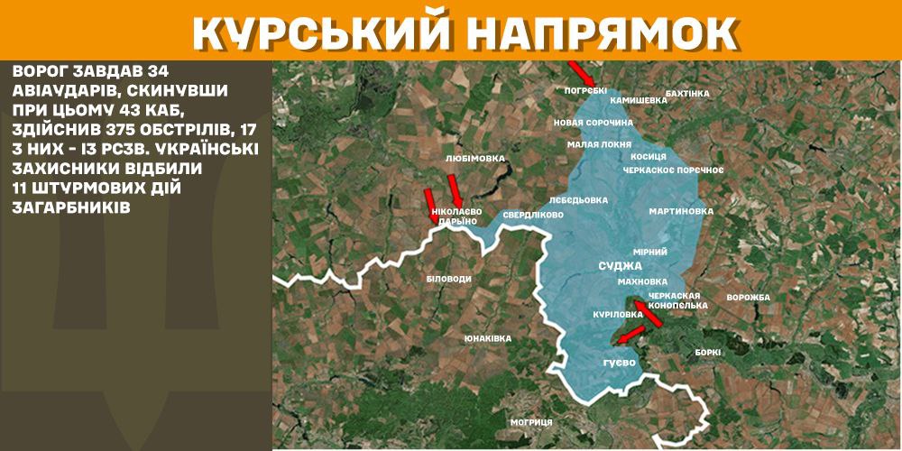 Оперативна інформація станом на 08.00 25.02.2025 щодо російського вторгнення