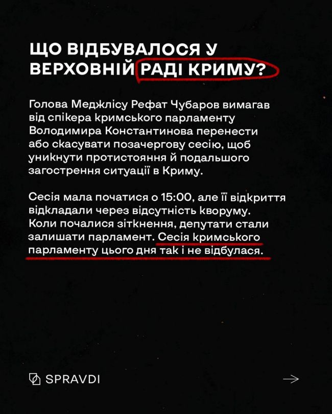 26 лютого 2014 року тисячі жителів Криму вийшли на протистояння й сказали гучне «Крим – це Україна»