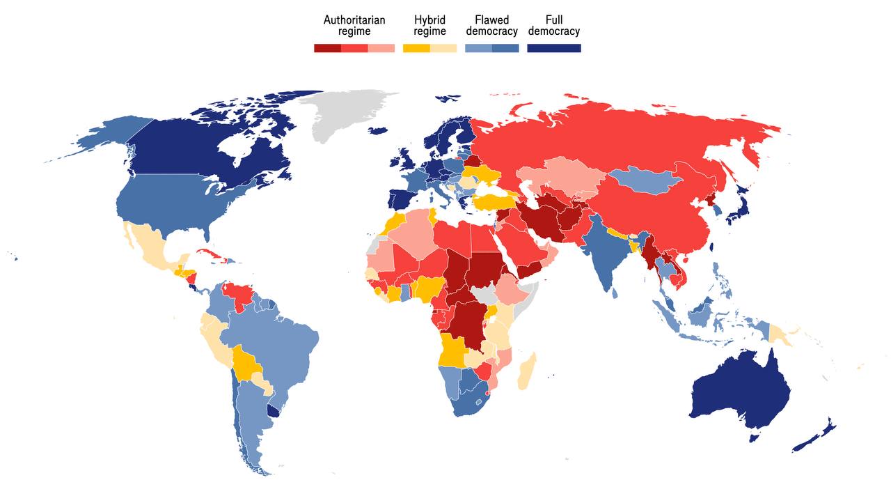Рівень демократії у світі зараз – НАЙНИЖЧИЙ за останні 20 років❗ – Economist